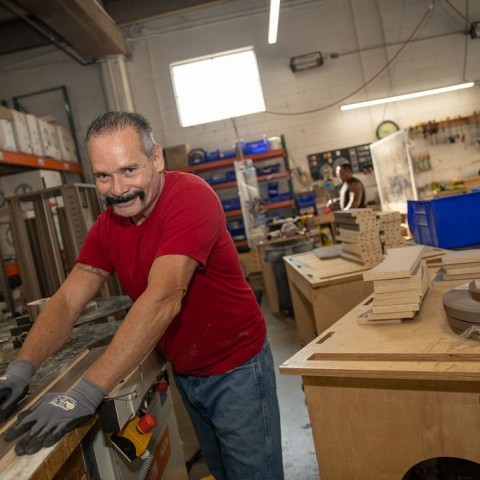 Person at work